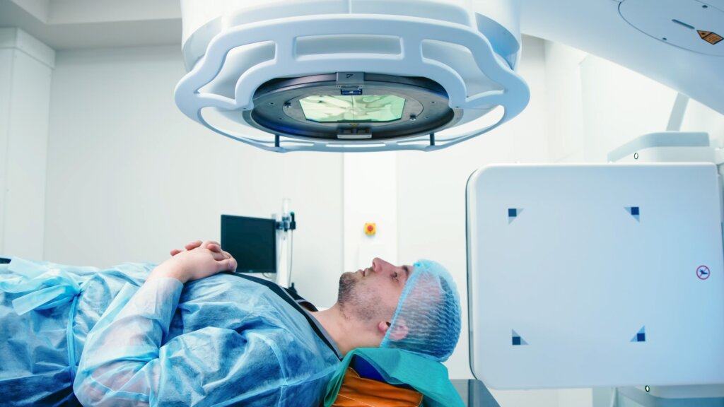 Linear accelerator used in radiation oncology treatment