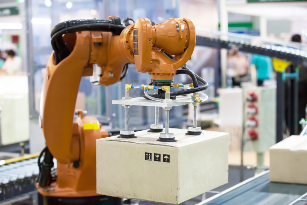 A robotic assembly line includes servo motors, which can inject significant harmonics into the industrial facility's electrical system.
