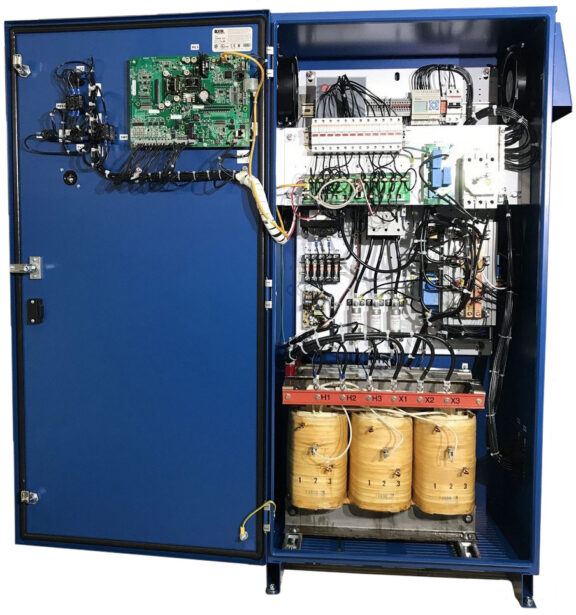 View of open P5500 Series Rectifier